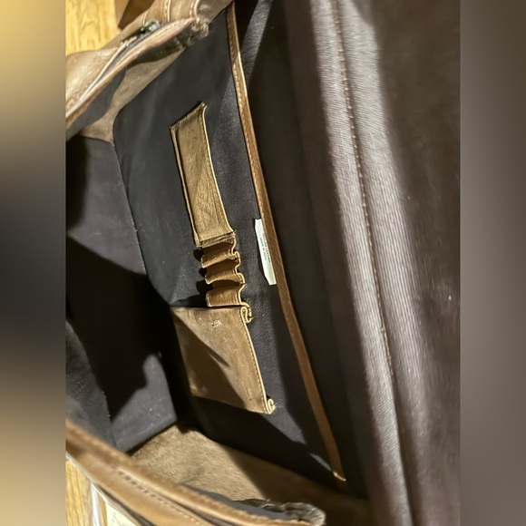 Brown Leather Messenger Bag - Picture 5 of 13